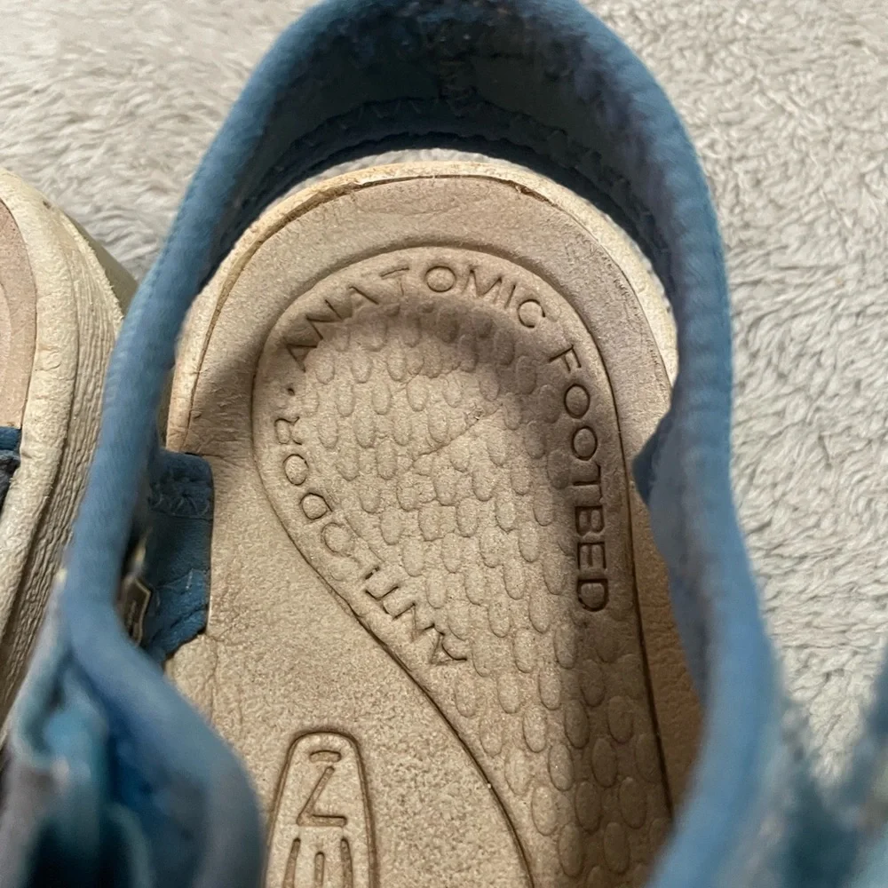 Keen Blue Sandals with Adjustable Strap and Cutout Design 5.5 - Picture 11 of 13